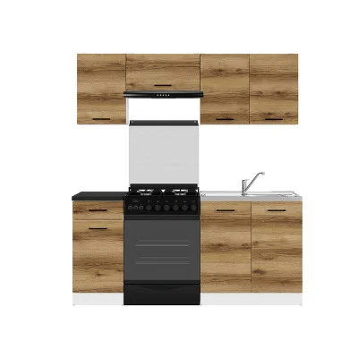 Modular kitchen JUNONA LINE 180 ZBL BRW made light